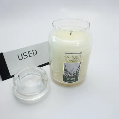 USED Yankee Candle 22oz Winter Garden Jar Candle Single Wick Rare! - Image 1 of 3