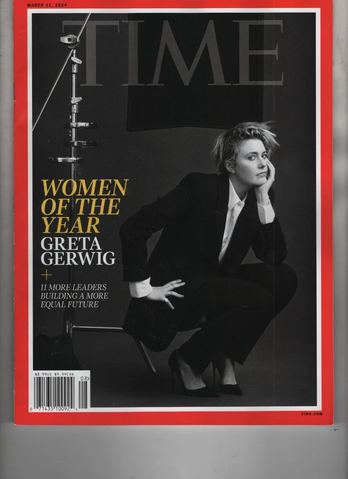 GRETA GERWIG WOMEN OF THE YEAR TIME MAGAZINE MARCH 11 2024 NO LABEL - Image 1 of 1