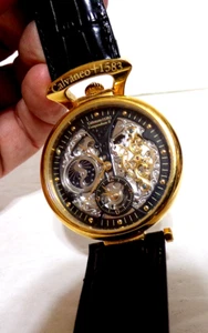 Calvaneo 1583 Compendium II Gold Automatik Uhr All Stainless Water Resist LÄUFT - Bild 1 von 9
