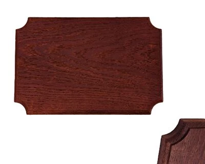 2:3 ratio blank wooden plaque (Dark Mahogany Stain) Oak, Flush Mounted - Image 1 of 4
