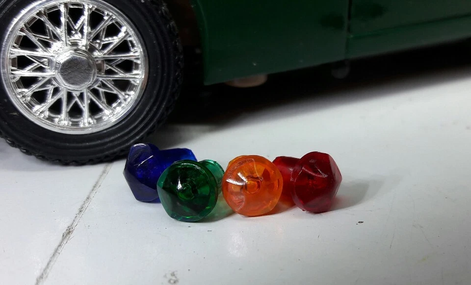 Triumph TR3 TR3A TR4 Jaeger Smiths Instrument Gauge Speedo Warning Jewel Set - Image 1 of 1