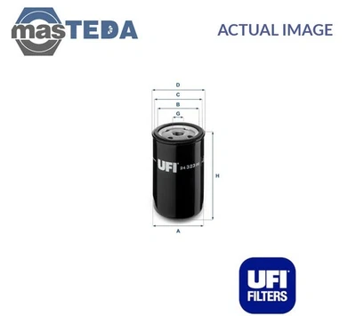 2432300 ENGINE FUEL FILTER UFI FOR GAZ GAZELLE 2.5 D 67KW - Image 1 of 4