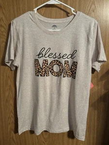Way To Celebrate Mothers Day T-Shirt "Blessed Mom" Größe M 8-10 Neu mit Etikett - Bild 1 von 3
