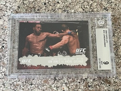 2009 Topps UFC Round 2 Debut Base - JON JONES #101 - BGS 9 - Rookie - GOAT - Image 1 of 2