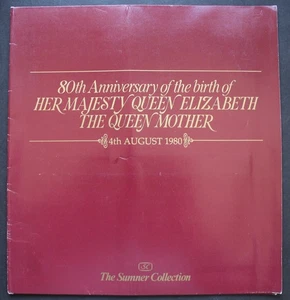 SUMNER COLLECTION 80th ANNIVERSARY OF QEII THE QUEEN MOTHER COVER COLLETION. - Picture 1 of 5