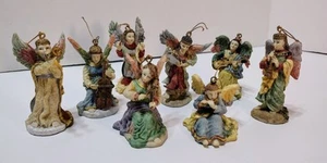 8 Adornos Banda de Ángeles De Colección Recursos Internacionales Flauta Violonchelo Conductor - Imagen 1 de 24