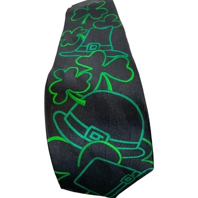 Vintage St. Patrick's Day Men's Necktie by Celebrations Novelty Shamrock Irish - Image 1 of 4