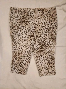 Chico's Cheetah Animal Print Slim Pull On Capris Size 2.5 (US 14) - Picture 1 of 8