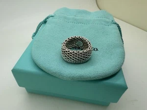 Tiffany Co Sterlingsilber Somerset Mesh Ring Größe 5,5 - Bild 1 von 5
