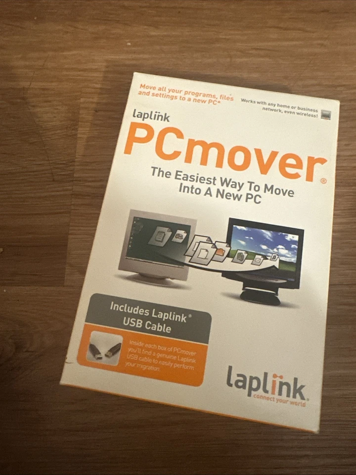 Laplink PC Mover Software & Cable Works with Windows 95,98, XP & Vista Q45 - Image 1 of 4