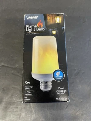 Feit Electric 3-Watt T60 Flame Flicker Effect LED Light Bulb - Image 1 of 4