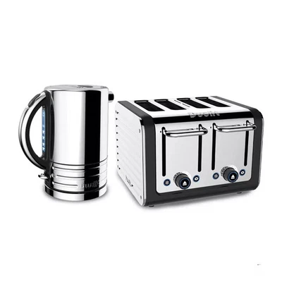 Dualit Architect 1.5L Kettle and 4 Slice Toaster Set Matt Black Brand New FAST - Image 1 of 4