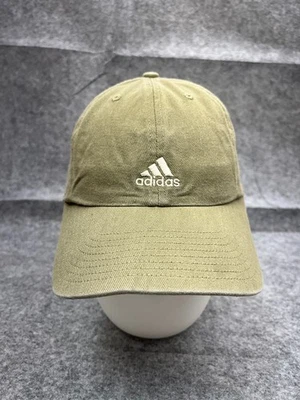 Adidas шляпа крышка ремень назад взрослых один размер зеленый 100% хлопок Aeroready саржи - Изображение 1 из 4