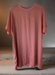 Asos Dress T Shirt Pink Polyester/Viscose Half Stretch Size 20 - NWT - Picture 1 of 15