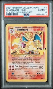 [PSA 10] Charizard 4/102 Celebrations Classic Collection Holo Rare POKEMON - Picture 1 of 2