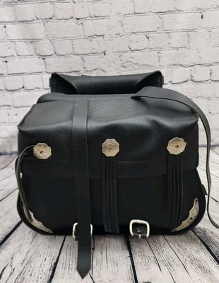 Alforjas de doble tiro para motocicleta Willie & Max de colección - Hechas en EE. UU. Concho Foto 1 de 4