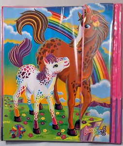 Vintage LISA FRANK Rainbow Chaser & Lollipop 3-Ring Binder Trapper Keeper RARE - Picture 1 of 8