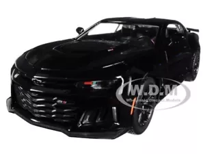 2017 CHEVROLET CAMARO ZL1 BLACK 1/24 DIECAST MODEL CAR BY MOTORMAX 79351 - Picture 1 of 6