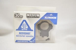 UTG 30mm/2PCs Medium Profile Airgun Rings w/Stop Pin , Black - Picture 1 of 3