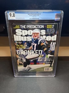 CGC 9.8 NEWSSTAND EDITION Sports Illustrated-Rob Gronkowski-January 12 2015 - Picture 1 of 1