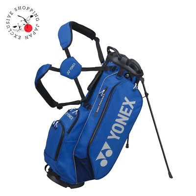 Yonex Golf Carry Stand Bag 9.5 x 47in 5way Divider Lightweight 2.6kg Blue/Blue - Image 1 of 4