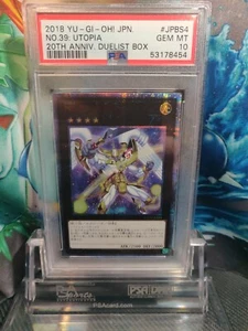 yugioh No.39 Utopia 20th anniversary Duelist box JPBS #4 PSA 10 Gem Mint - Imagen 1 de 2