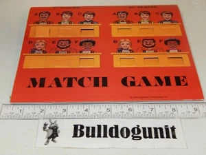 1975 Match Game Board Game Replacement  Person Window Overlay Part Only   - Picture 1 of 3