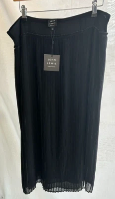 John Lewis Black Womans Long Skirt Size 14 Brand New with tags - Image 1 of 4