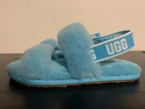 NEU KLEINKIND KINDER UGG OH YEAH OASIS BLAU SANDALEN SLIDE SLIPPER # Junge Mädchen Unisex - Bild 1 von 8