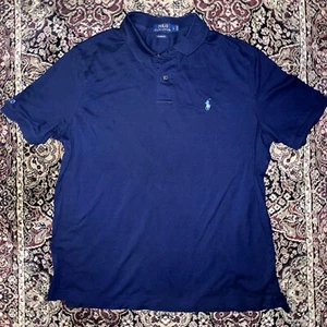 Polo Ralph Lauren Men’s Size L Shirt Navy Colored Pony Classic Fit Short Sleeves - Picture 1 of 6