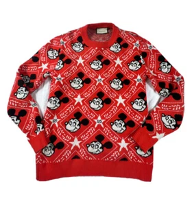 Sweater XXL Fits Like Medium Orange Mouse Star Designer Inspired Long Sleeve - Picture 1 of 8