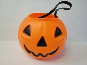 Cubo de cubo vintage para truco o trato de calabaza Jack O linterna calabaza - Imagen 1 de 6