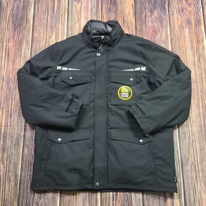 Dickies Jacket Mens 2XL XXL Pro Cordura Parka Workwear Black 3M Reflective JJ007 - Picture 1 of 23