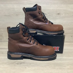 Rocky Boots IronClad Waterproof RKK0330 Mens Brown Leather Work Ride Safety 8.5M - Picture 1 of 15