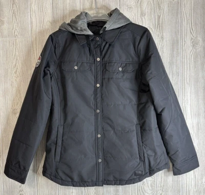 Chaqueta aislante para mujer Roots73 negra Swift Rapids Softshell capucha extraíble Foto 1 de 4