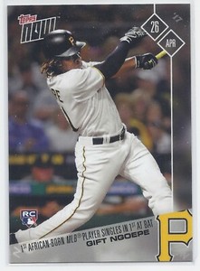 2017 Topps Now #86 Gift Ngoepe Pittsburgh Pirates RC