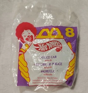 Hot Wheels McDonald's Happy Meal Toy Police Car Vehicle #8 Mattel 1996 SEALED - Picture 1 of 2