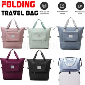 Folding Travel Handbag Bag Unisex Large Capacity Lightweight Waterproof Portable - Picture 1 of 17