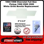 white chevy grille emblem - 94-98 Chevy C/K Full Size Truck 1500 2500 3500 White Bowtie Grille Emblem 96017W