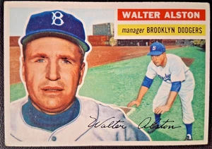 1956 Topps  #8 Walter Alston VG-VGEX (white back) GVG Decent Centering - Picture 1 of 2