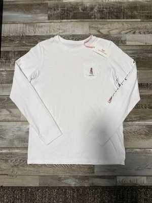 NWT VINEYARD VINES Girls Ballerina Whale Long Sleeve Glittered Tee Size XL 16 - Image 1 of 4