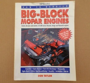 How to Rebuild Big-Block Mopar Engines 1994 Don Taylor HPBooks B/RB Manual - Foto 1 di 11