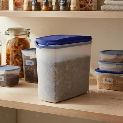 TUPPERWARE A142 EIDGENOSSE PLUS 1,6 L BLAU VORRATSDOSE - Bild 1 von 2