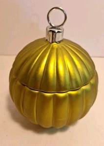 New, Christmas ornament style candle Gold. Scented.  - Picture 1 of 7