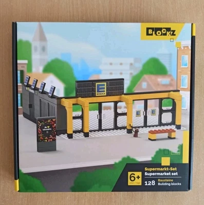 BLOOKZ Edeka BLOCKZ Supermarkt-Set 128 Bausteine Neu in OVP Klemmbausteine ab 6+ Jahre