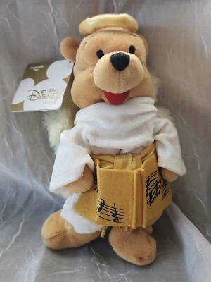 Winnie the Pooh Peluche Coro Ángel Disney Store Exclusivo Mini Bean Bag Gorro Foto 1 de 3