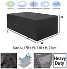Large Heavy Duty Waterproof Garden Patio Furniture Cover Rattan Cube 175x115x74