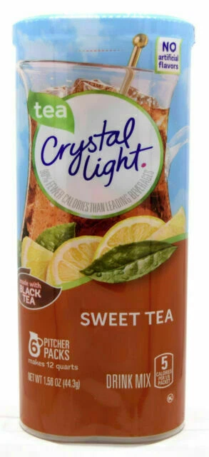 Crystal Light Sweet Tea Drink Mix - Pack of 6