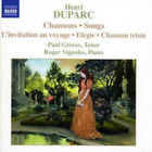Henri Duparc Songs for Tenor and Piano (Groves, Vignoles, Pulley) (CD) Album