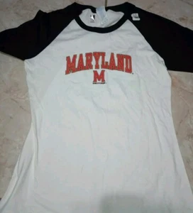 University Of Maryland Erwachsene Tshirt Terrapins Logo, weiß Größe M Fan Geschenkset - Bild 1 von 2
